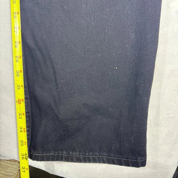 Levi's Strauss Straight Leg Jeans Mens Black Denim Five Pockets Classic Comfort - Picture 15 of 15